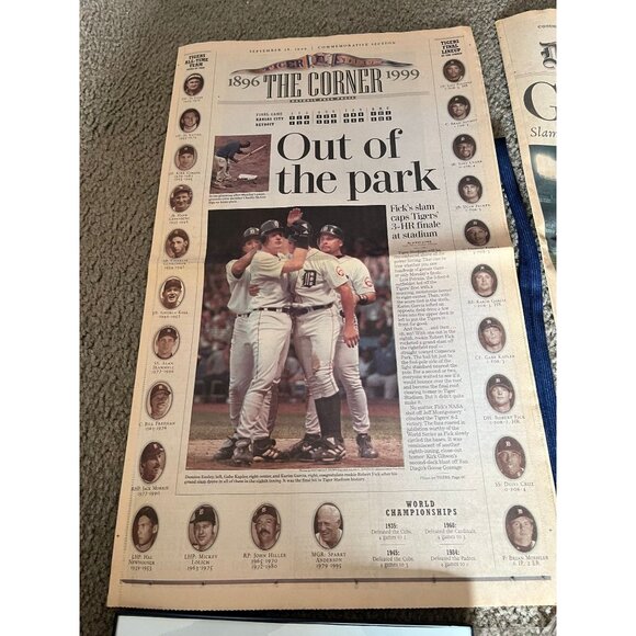Vtg Sep. 27, 1999 Lot Of 10 Items The Final Game Detroit Tigers Detroit Stadium - Picture 3 of 10